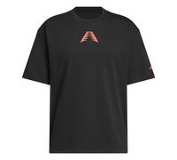 adidas performance - Anthony Edwards Believe That - T-shirt nera / rosso solare-Nero L