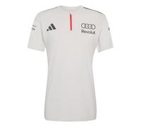POLO A MANICA CORTA AUDI REVOLUT F1 TEAM ENGINEERS & MARKETING Chalk Pearl / Iron Metallic S