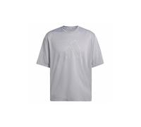 adidas Training - Essentials - T-shirt in rete grigia-Grigio S