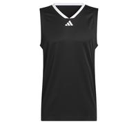 adidas Uomo Basketball Legends Tank, Black/White, M