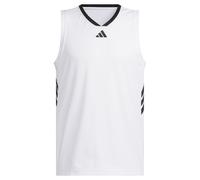 adidas Uomo Basketball Legends Tank, White/Black, XL