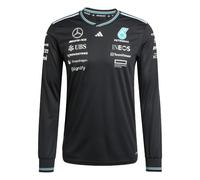 Maglietta a maniche lunghe autentica adidas Mercedes AMG Petronas Formula One Team Noir L
