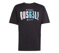 adidas Performance - Mercedes AMG Petronas Formula 1 Team - T-shirt nera con grafica "George Russell"-Nero 2XL