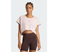 adidas Femme Power Workout Cropped Boxy 3-Stripes Tank, Ice Purple, L