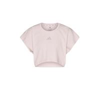 adidas Femme Power Workout Cropped Boxy 3-Stripes Tank, Ice Purple, XS