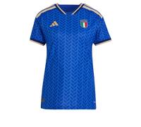 Adidas Italy 26/27 Authentic Home Woman Short Sleeve T-shirt Blu L Donna