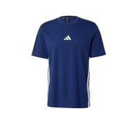 ADIDAS PERFORMANCE Maglietta 'ESSENTIALS THREE STRIPES SINGLE JERSEY' blu scuro / bianco Uomo - Abbigliamento - Taglie comode - Maglie e T-shirt ADIDAS PERFORMANCE XXS-XS