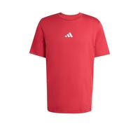 adidas Homme Essential Three Stripes Single Jersey Tee, Active Maroon/White, M