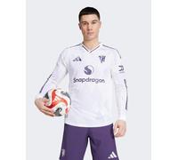 Adidas Manchester United 25/26 Authentic Away Long Sleeve T-shirt Bianco L Uomo