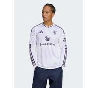 adidas performance - Manchester United 25/26 - Maglia da trasferta a maniche lunghe bianca-Bianco L
