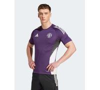 adidas Performance - Manchester United Tiro 25 Competition - Maglia da allenamento color prugna aurora / bianca / nera-Viola XS