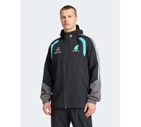 adidas performance - Mercedes amg Petronas Formula 1 Team Mechanicals - Giacca impermeabile nera/grigia two-Nero XL