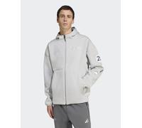 adidas Performance - Mercedes AMG Petronas Formula 1 Team Silver Arrows - Felpa con cappuccio grigio due con zip 2XL