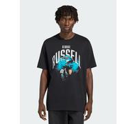 adidas Performance - Mercedes AMG Petronas Formula 1 Team - T-shirt nera con grafica "George Russell"-Nero XS