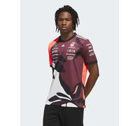 adidas performance - Mercedes AMG Petronas Formula 1 Team Team Driver Summer Pack - Maglia color rubino aurora / turbo / bianco sporco-Rosso S