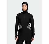 adidas Performance - Modest - Top da bagno a maniche lunghe nero 44
