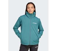 adidas performance - Multi Essentials 2L - Giacca da pioggia color verde-azzurro preloved-Blu M