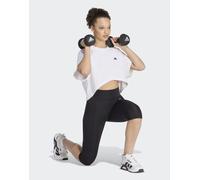 adidas Performance - Optime Essentials - Leggings capri neri-Nero XL