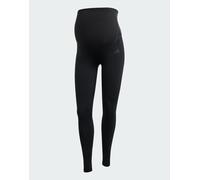 adidas Performance - Optime Essentials - Leggings premaman a lunghezza intera color nero/carbone XS