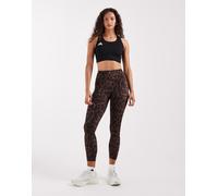 Adidas Optime Power Leopard 7/8 Leggings Marrone,Grigio 2XS / Regular Donna
