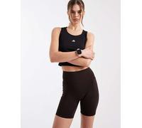 adidas performance - Optime Power - Leggings corti color caffè aurora-Marrone M 6in