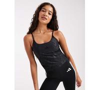 adidas Performance - Optime - Top senza maniche nero con motivo stampato XS
