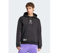 adidas Performance - Originals - Felpa con cappuccio nera con stampa Bob Marley-Nero M