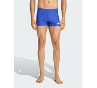 adidas performance - Pantaloncini da bagno da 2“ blu semi lucido e bianchi con 3 strisce XS