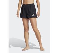 adidas Performance - Pantaloncini da bagno da 2“ neri e bianchi-Nero L