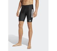 adidas Performance - Pantaloncini da bagno da 8“ neri e bianchi con 3 strisce-Nero XS