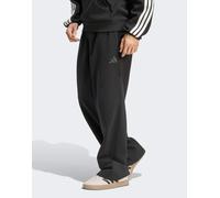 adidas Performance - Pantaloni ampi neri con logo piccolo-Nero S