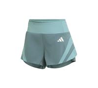 ADIDAS PERFORMANCE Pantaloni sportivi 'ADIZERO 3' verde / smeraldo / bianco Donna ADIDAS PERFORMANCE XS verde / smeraldo / bianco