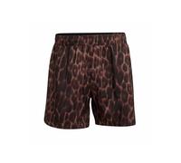 Adidas Pantaloncini D4T POWER AOP con stampa leopardata Earth Strata/Shadow Brown/Black XS 13 cm