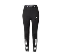 Leggings adidas 7/8 TECHFIT 3 strisce nero puro bianco donna - M