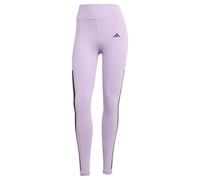 adidas - Training Optime - Leggings lunghezza integrale viola polvere con 3 strisce L
