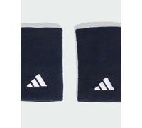 adidas performance - Polsini da tennis grandi color inchiostro e bianco-Nero M-L