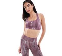 adidas Performance - Powerimpact Training - Reggiseno sportivo viola con 3 strisce a supporto medio-Grigio 2XL A-B Cup