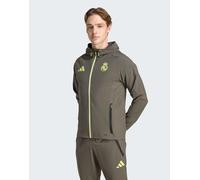 adidas Performance - Real Madrid Tiro 25 Competition - Giacca da trasferta riflettente grigio utility / giallo semi ghiacciato M