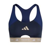 ADIDAS PERFORMANCE Reggiseno sportivo 'TECHFIT Workout Color Block Medium Support' beige / navy / blu scuro / bianco Donna - Sport - Abbigliamento sportivo - Biancheria sportiva - Reggiseni sportivi -