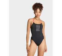 Adidas Ripstream 3 Stripes Tie Back Swimsuit Nero 42 Donna