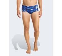 adidas Homme RIPSTREAM Team Graphic Swim Wide Trunks, Dark Blue/Semi Lucid Blue, 42