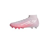 adidas Donna F50 Sparkfusion League Mid Cut Firm Ground/Artificial Ground Football Boots Womens Shoes, Solar Turbo/Ftwr White/Distilled Pink, 41 1/3 EU