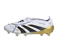 Scarpe da calcio Predator Elite Fold-Over Tongue Firm Ground Cloud White / Core Black / Gold Metallic 44 2/3