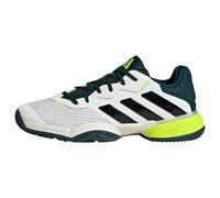 Scarpe da tennis bambini Adidas Barricade K - off white/core black/aurora ivy - Bianco (36)