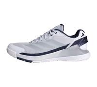 adidas Uomo Crazyquick Lightstrike Padel Shoes, Ftwr White/Silver Met./Dark Blue, 44 EU