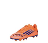 Scarpe da calcio F50 Club per bambini con suola per terreni compatti/multi-superficie. Beam Orange / Lucid Blue / Cloud White 35 1/2