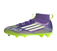 F50 League Mid Firm / Multi-Ground Stivali Bambino Purple Rush / Cloud White / Lucid Lemon 29
