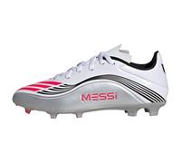 adidas F50 Messi League Firm Multi Ground Football Boots Kids, Scarpe da Calcio Unisex-Bambini, Cloud White/Lucid Red/Silver Metallic, 29 EU