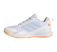 adidas Donna Novaflight 2 Indoor Shoes, Ftwr White/Crystal Sky/Ice Tangerine, 44 EU