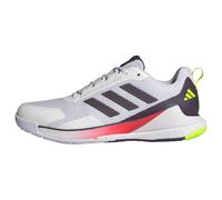 adidas Novaflight 2 Indoor Shoes, Scarpe Sportive Uomo, Cloud White/Aurora Met. / Aurora Plum, 44 2/3 EU
